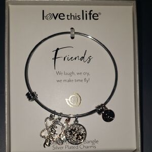 Love This Life "besties" crystal charm bracelet